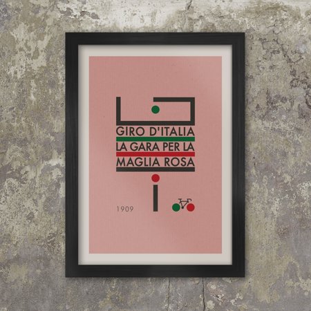 POSTER Giro d'Italia Futurismo Retro Cycling Poster-UNFRAMED