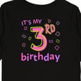 thumbnail image 4 of Inktastic It's My Third Birthday Girls Long Sleeve Toddler T-Shirt, 4 of 5