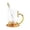 C, variant on Floral Handle Drinking Glasses Set With Matching Spoons, Crystal Clear Water, Capacity for Water, Juice, Coffee, Santa Christmas Birthday Gifts, Table Bar Glassware Decorations