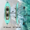 thumbnail image 3 of Outsunny 12'6"x37" Inflatable Paddle Board for Adults, Yellow and Grey, 3 of 10