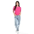 thumbnail image 5 of Blusa de punto tipo polo Roman Fashion /Juvenil, 3056 (Fiusha) fucsia CH, 5 of 5