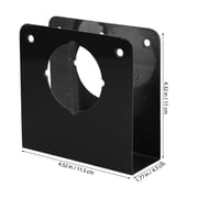 LOLIPPYY Black Metal Door Knob Back Plate Lock Reinforcement for Improved Home Security and Durability