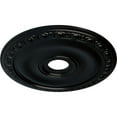 thumbnail image 3 of Ekena Millwork 20"OD x 3 5/8"ID x 1"P Jackson Ceiling Medallion (Fits Canopies up to 5 1/8"), Hand-Painted Jet Black, 3 of 8