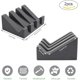thumbnail image 2 of Juego de 2 piezas de jabonera de silicona autodrenante para cocina y baño con accesorios de drenaje (gris + blanco) (9,6*7*4 cm), 2 of 5