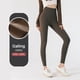 thumbnail image 3 of Leggings de cintura alta para mujer - Pantalones cálidos Medias de yoga para correr con control de barriga-Marrón para 15 ℃ a 25 ℃, 3 of 6