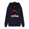 thumbnail image 2 of Casual men's high-end quality superhero Spider-Man print autumn/Winter thick warm basic simple hoodie, 2 of 5