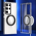 thumbnail image 5 of for Samsung Galaxy s24 Ultra Case [Compatible with Magsafe Wireless Charging] Magnetic Cover Ring Stand Clear Funda para S 24 Ultra 6.8 '' 5G 2024 Rugged Best Phone Cases, 5 of 11