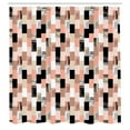 thumbnail image 2 of Ambesonne Geometric Shower Curtain, Grungy Rectangles Art, 69"Wx84"L, Pale Taupe Peach and Blush, 2 of 4
