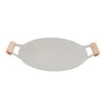 thumbnail image 2 of Nonstick Aluminum BBQ Grill Plate with Handles for Gas Stovetop Induction Cooker Fast Uniform Heating, Nonstick Coating, Beech Handle, Cooking Helper, Indoor Outdoor Use, 2 of 7