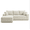 Beige, variant on Exnote 96" Modular L-Shaped Sectional Sofa, Corduroy Memory Foam Boneless Couch with Left Facing Chaise, Black