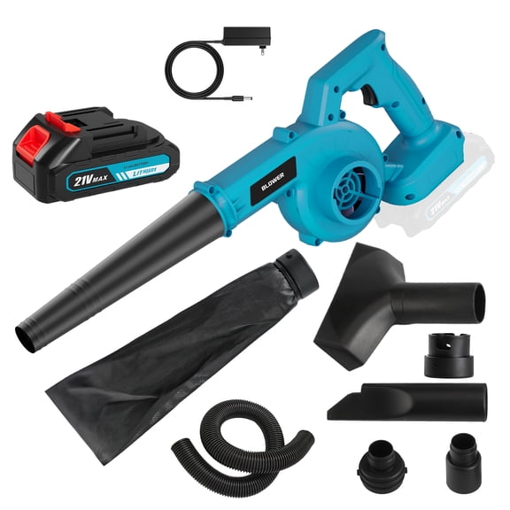 2-In-1 Leaf Blower 5pcs Blue Set 1 Battery