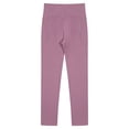 thumbnail image 4 of HULIJA Yoga Active Leggings for Girls Running Gym Pants Dance Ballet Tight Bottoms Dancewear Dusty Pink 120, 4 of 8