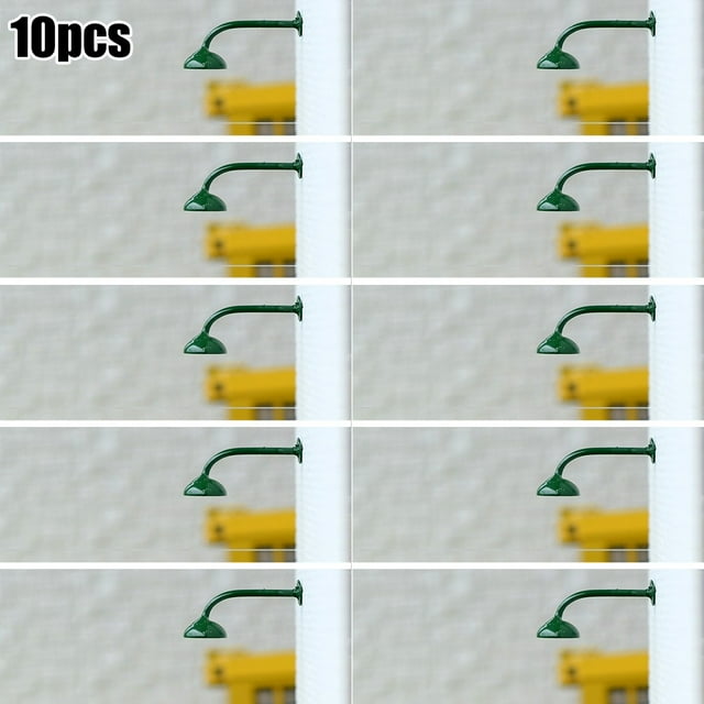 Bgsha 10 x OO / HO Gauge LED Wall Lights Model Street Lamps Railway Lamp Posts