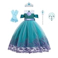 thumbnail image 1 of Ariel-vestido de baile de lujo de La Sirenita para niñas, traje de fiesta de tul en capas, disfraz de princesa rosa Fivean unisex, 1 of 2