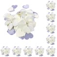 thumbnail image 3 of Ounissouiy Amor Corazones Confeti Artesanía Adorno de boda Lanzar Globo Llenar Papel Celebración Aniversario Decoraciones Leche Blanco Leche blanca 10Conjunto, 3 of 6