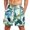 #001-Blue, variant on Xyxonk Mens Swim Trunks 9" Inseam Quick Dry Big & Tall Short Bathing Beach Print Elastic Swimwear Bathing Suits with Pockets Blue 3XL