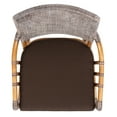 thumbnail image 5 of SAFAVIEH Donatella Rattan Chairs, Brown White Wash/Brown Legs/Dark Brown Cushion (22 in. W x 24 in. D x 37 in. H), 5 of 7