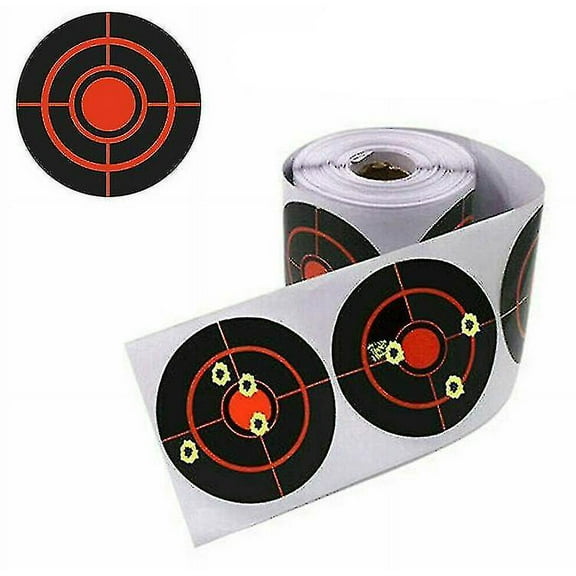 250pcs/roll Shooting Target Adhesive Shoot Targets Splatter Reactive Stickers