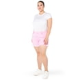 thumbnail image 2 of Celebrity Pink Juniors and Juniors Plus Ultra High Rise Fray Hem Denim Shorts, Sizes 1-24, 2 of 4