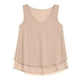 thumbnail image 3 of Uaswgudfs Silk Satin Tank Tops for Women V Neck Sleeveless Camisole Tops 2025 Summer Casual Loose Basic Blouses, 3 of 5