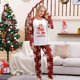 thumbnail image 4 of 2023 New Family Christmas Matching Clothes Adult Kids Cartoon Cute Pajamas Set Casual Loose 2 Pieces Sleepwear Xmas Look Outfits, 4 of 4