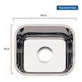 thumbnail image 4 of Fregadero Tarja Acero Inoxidable 40x34cm Cocina Tramontina Tramontina 94081505, 4 of 5