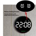 thumbnail image 4 of QTOCIO Horloge Ronde Multifonction avec Télécommande Horloge Murale pour Salon Décoration Maison Horloge Électronique Numérique Horloge Silencieuse Colorée et Intelligente, 4 of 9