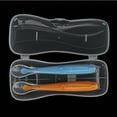 thumbnail image 4 of Juego de 2 cucharas de silicona con punta suave para bebés mayores de 4 meses con caja (amarillas y azules), 4 of 10