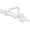 Glossy White, variant on Urbanest Adjustable Single Curtain Rod Set Portia Finials – 1 -Inch Diameter, With Bronze Rod, 28–48 Inches