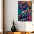 thumbnail image 4 of Portuguese Water Dog Riding a motorcycle Poster Unframe, Portuguese Water Dog Canvas Frame Ready to Hang - Modern Bathroom Decor - Dog Breed Poster, 4 of 6