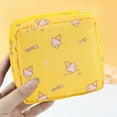 thumbnail image 6 of Cute Printed Cosmetic Organizer Large Capacity Portable Sanitary Napkin Storage Pouch For Women Travel, 6 of 6
