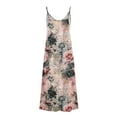 thumbnail image 6 of ZVAVZ Beach Dresses for Women 2025 Vacation,Women Vinatge Floral Sleeveless Maxi Sun Dress Strap V Neck Ankle Casual Long Dresses Multicolor,XL, 6 of 6