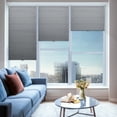 thumbnail image 2 of Keego Cordless Roman Shades Fabric Roman Shades for Window Light Filtering Elegant Blinds for Room Custom Size(Light Grey, 23.5"W x 42"H), 2 of 8