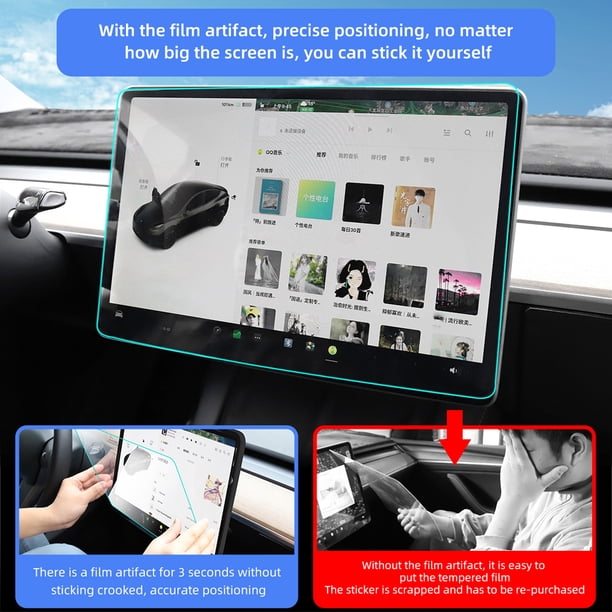 Protector de pantalla HD Center Control Película protectora Mate para Model 3 Y X S 17-23 Ndcxsfigh Accesorios para autos y motos