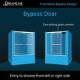 thumbnail image 4 of Dreamline SHDR-166058G-06 Encore 58" High X 60" Wide Bypass Semi Frameless Tub Door -, 4 of 9