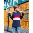 thumbnail image 5 of Arshiner Kids Boys Henley Shirts Cotton Long Sleeve Crewneck T-Shirts Color Block Tee Tops, 5 of 6