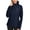 Navy, variant on MoFiz US Womens Fleece Lined Thermal Hooded Down Jacket Full Zip Lightweight Hybrid Softshell Winter Coat