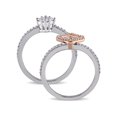 thumbnail image 4 of Everly Women's Diamond Diamond 14k Rose Gold Bridal Set, 4 of 7