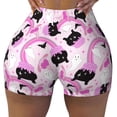 thumbnail image 2 of Fotbe Pink Girl Halloween Shorts Sin Costuras – Shorts Deportivos de Cintura Alta para Mujer, Elásticos para Gimnasio, Yoga, Running o Ciclismo-X-Large, 2 of 8