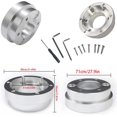 thumbnail image 2 of Lumclaw For Logitech G29 G920 G923 13 Inch Steering Wheel Adapter Plate 70mm Pcd Racing Car Game Modification (Silver), 2 of 6