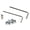 Silver, variant on CEORPER Guitar Bass Key Wrench Fixing Bracket Hexagonal Wrench for Tremolo Bridge