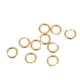 thumbnail image 1 of Pendientes 10 Pendientes De Aro Dorados Simples De Diámetro De Alambre De 0.098 In De Diámetro Interior De 0.394 In, Accesorios Para Pendientes, 1 of 7