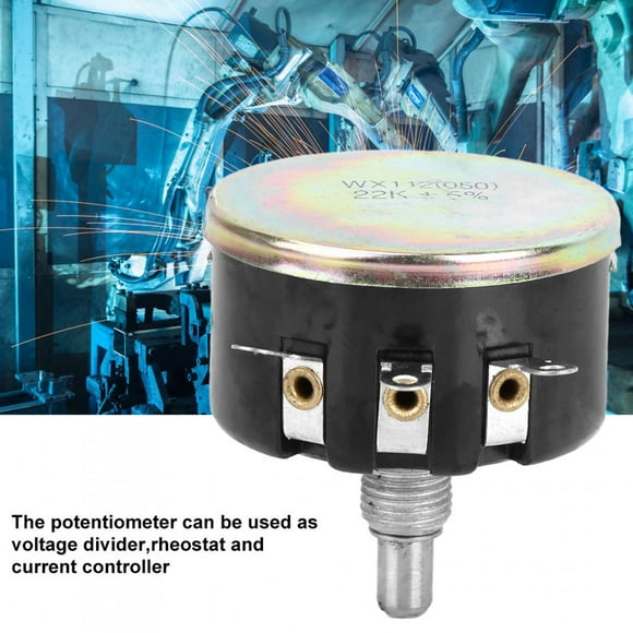 22K Potentiometer, Single Turn Screw Thread Rotation Wire Wound Potentiometer WX112, Potentiometers