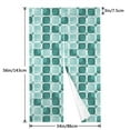 thumbnail image 3 of XMXY Japanese Doorway Curtain Noren, Teal Quatrefoil Square Door Closet Curtain Panel, Room Dividers Privacy Tapestry, 34 x 56 Inches, 3 of 7