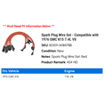 thumbnail image 2 of Spark Plug Wire Set - Compatible with 1976 GMC K15 7.4L V8, 2 of 2
