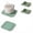 Green, variant on Foldable Magnetic Silicone Trivet Mat & Pot Holders for Fridge, Heat Resistant Hot Pad for Dishes, Pots and Pans (Gray, 2 Pcs)
