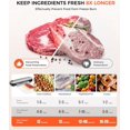 thumbnail image 4 of Vacuum Sealer Machine,75Kpa Precision Suction Power 6-in-1 Food Sealer with Digital Timer, Dry & Moist Food Modes, Compact Design with 10 Vacuum Bags & Bulit-in Cutter(Sliver), 4 of 7