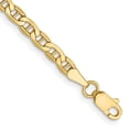 thumbnail image 2 of 14k Yellow Gold 3.20mm 10 Inch Anchor Chain Bracelet, 2 of 5