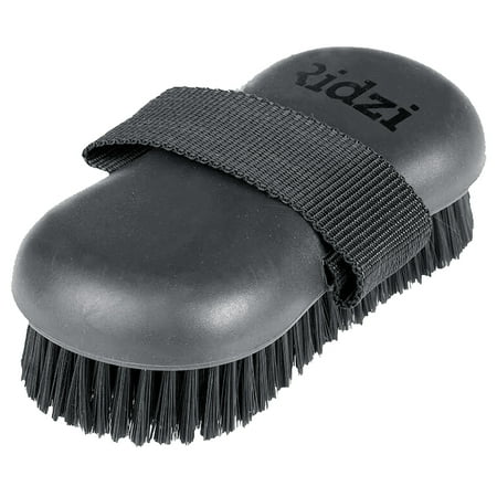 UPC: 6438076336824 | 68HZ Horze Western Soft Grip Horse Synthetic Bristles Body Brush Black