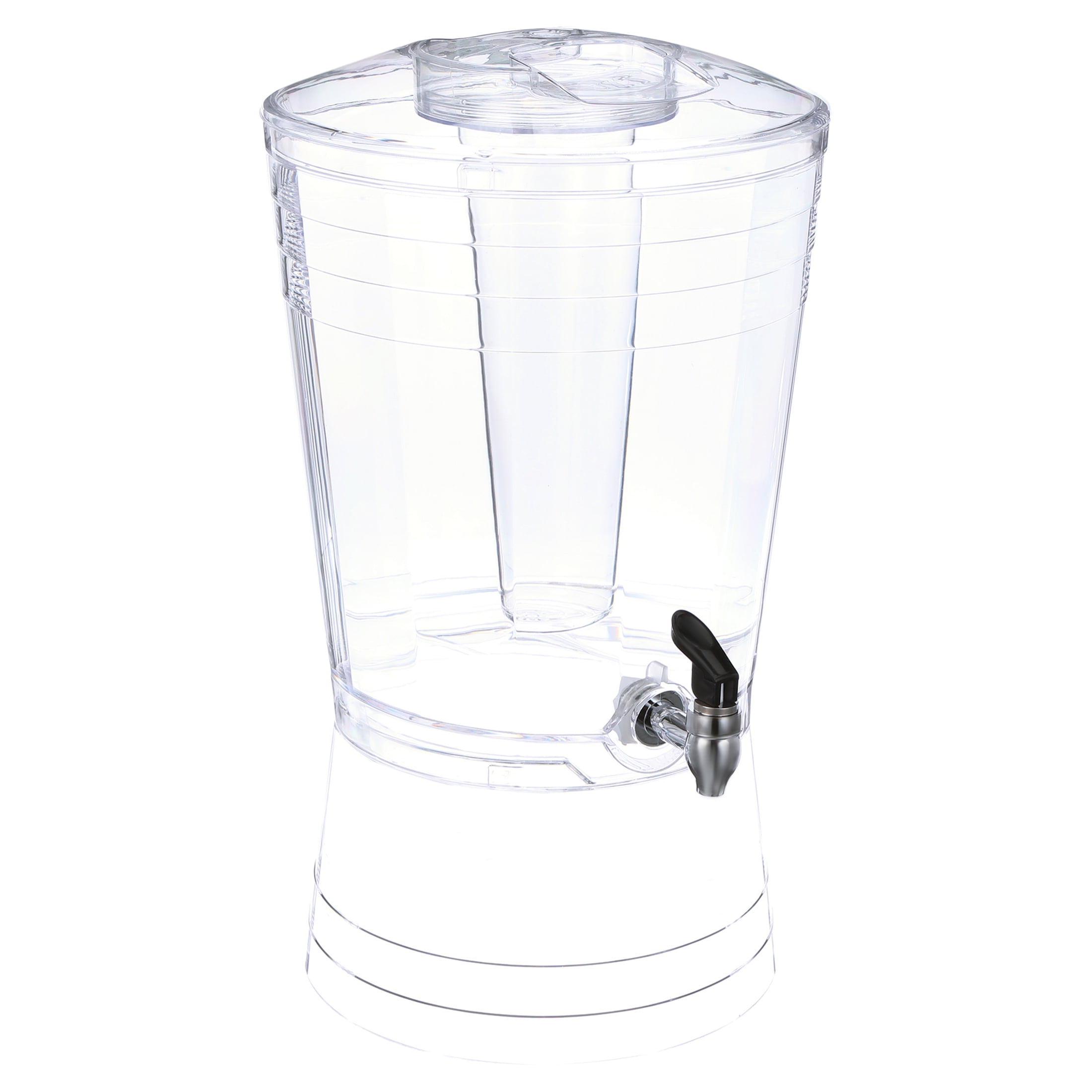 Choice 3 Gallon Acrylic Beverage Dispenser with Ice Core and Fruit